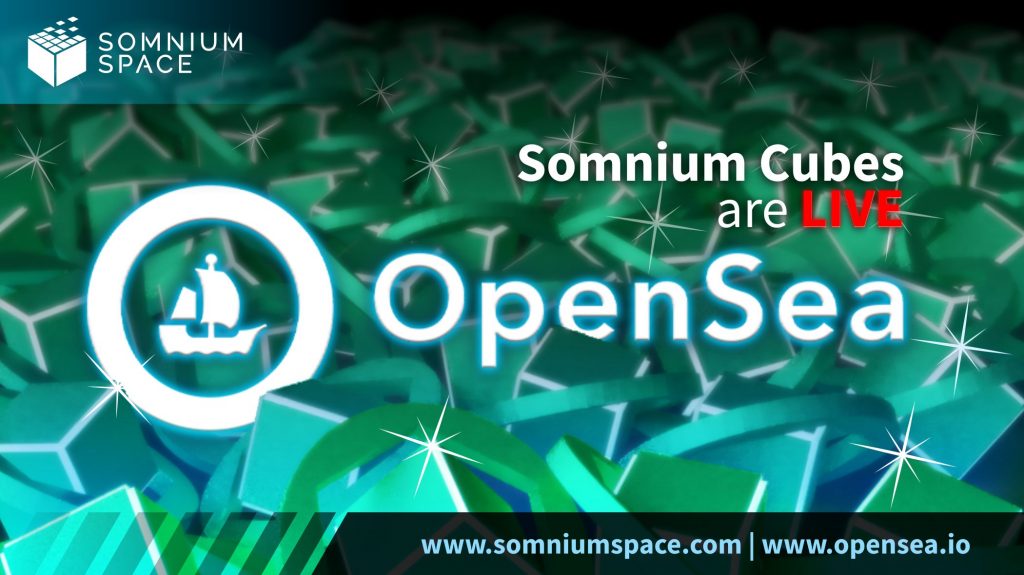 Somnium Cubes now sold on OpenSea