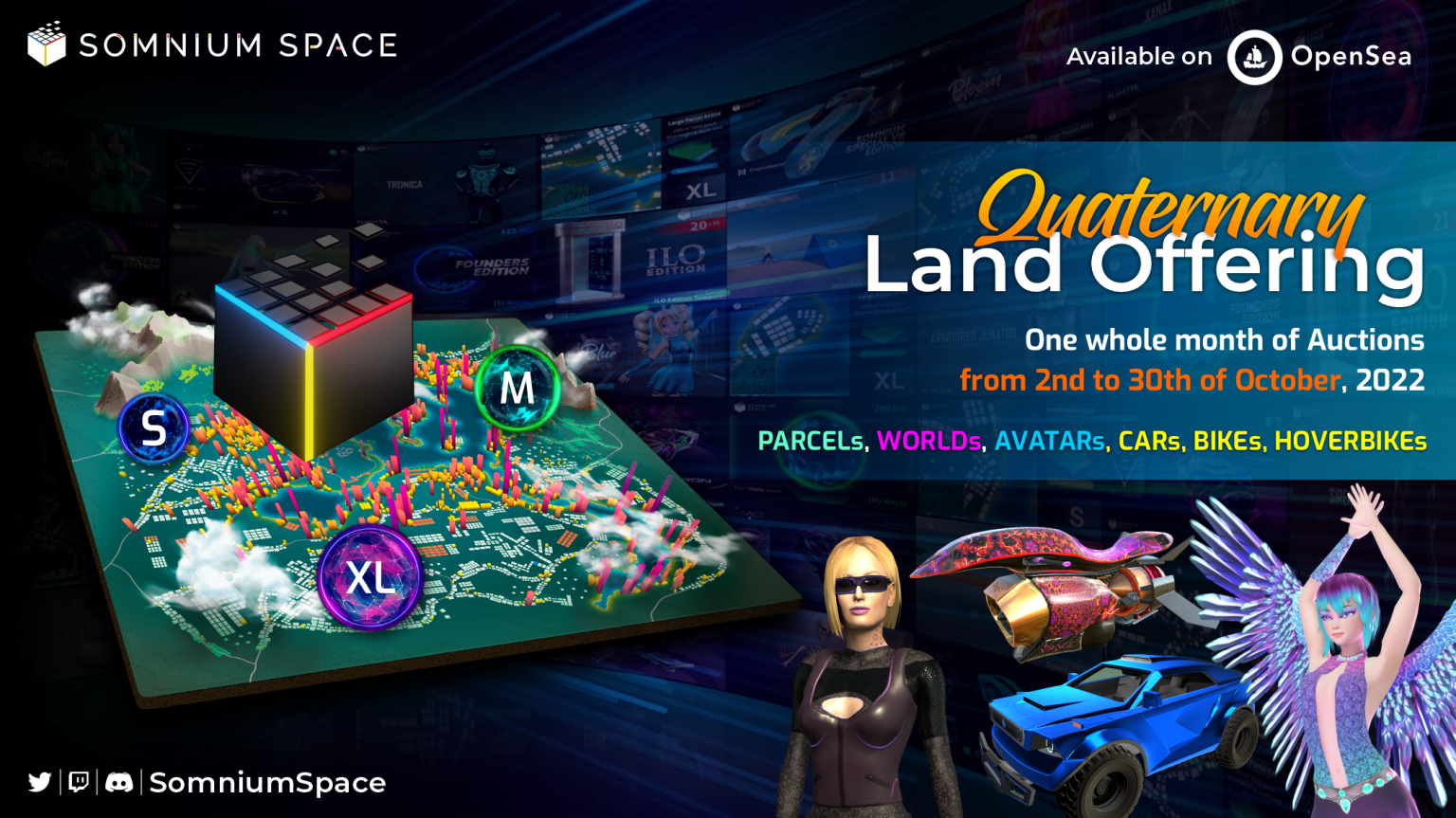 October will be Out of This World! But in Somnium Space! Land Offering