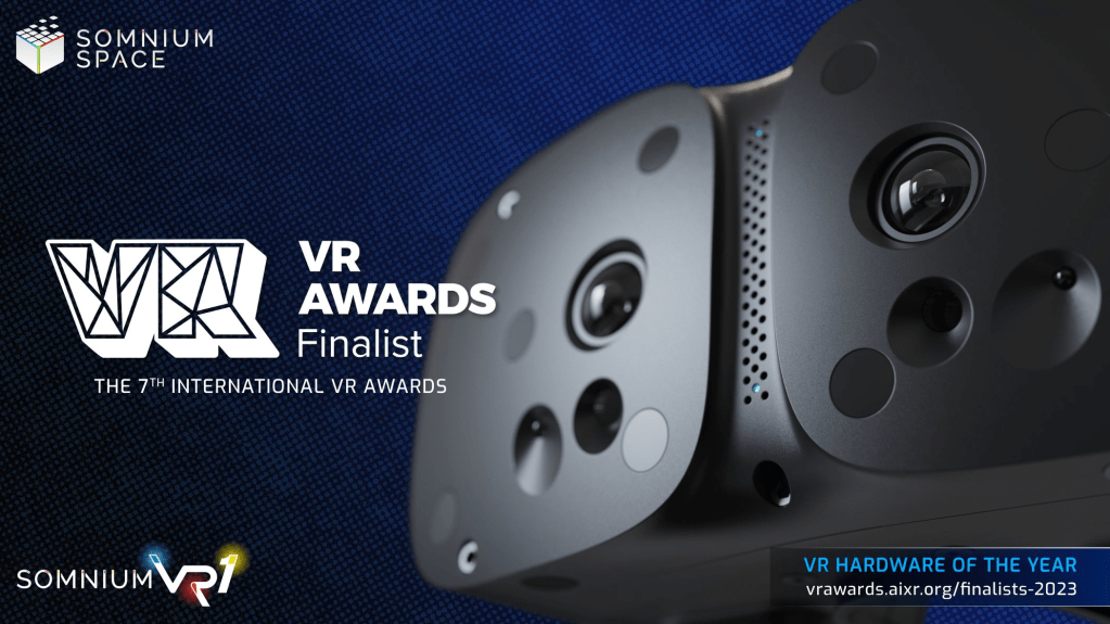BREAKING: Somnium VR1 Headset Named Finalist for VR Hardware of the Year 2023 at VR Awards
