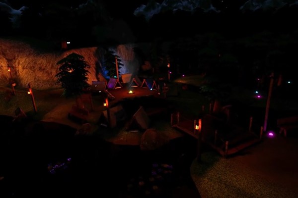 Twilight Crystal Falls WORLD: A Mesmerizing Nighttime Escape by Dianox